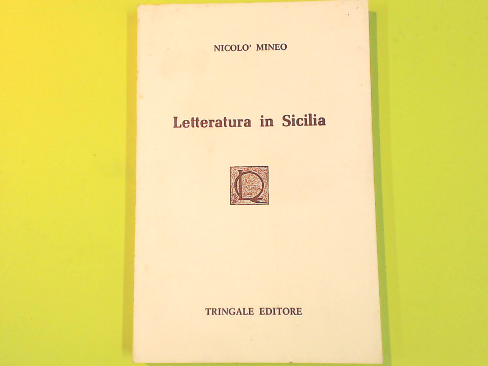 LETTERATURA IN SICILIA
