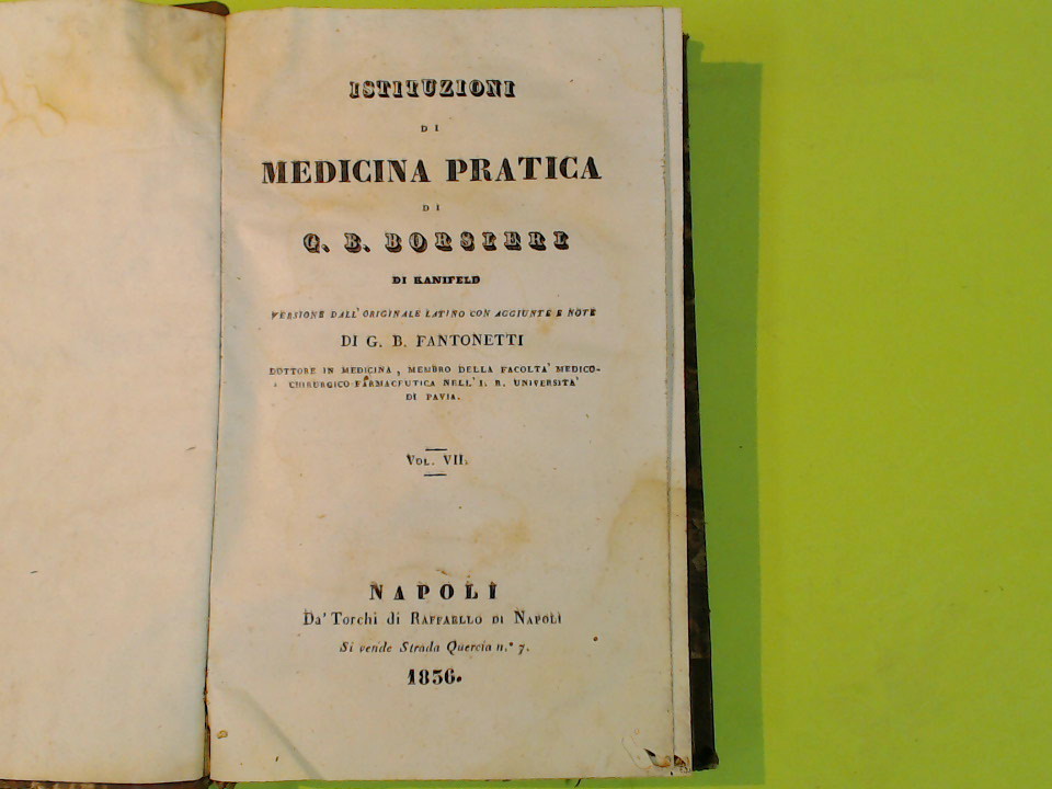 ISTITUZIONI DI MEDICINA PRATICA VOL VII E VIII - immagine 2