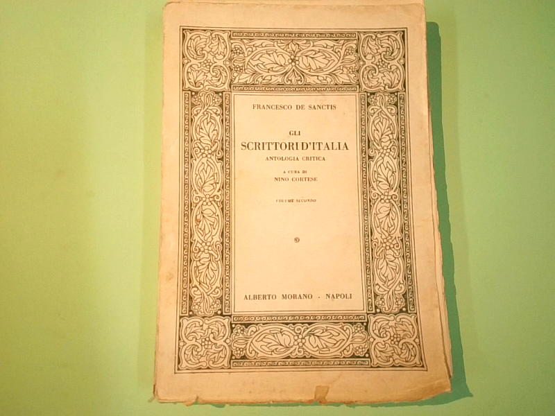 GLI SCRITTORI D'ITALIA ANTOLOGIA CRITICA VOL II
