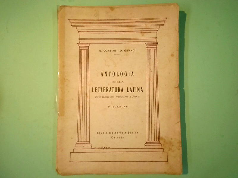 ANTOLOGIA DELLA LETTERATURA LATINA - Libreria degli Studi