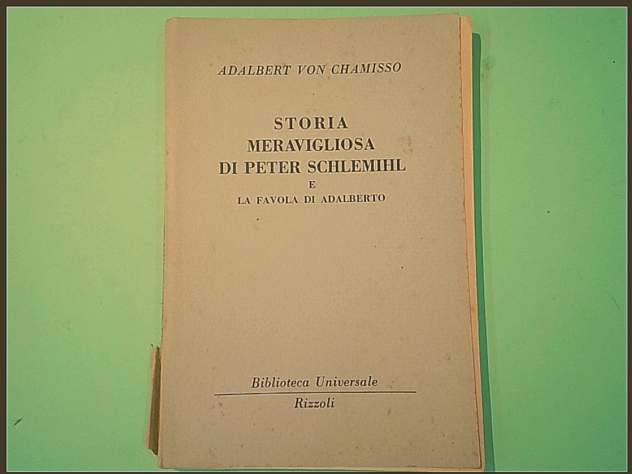 STORIA MERAVIGLIOSA DI PETER SCHLEMIHL E LA FAVOLA DI ADALBERTO