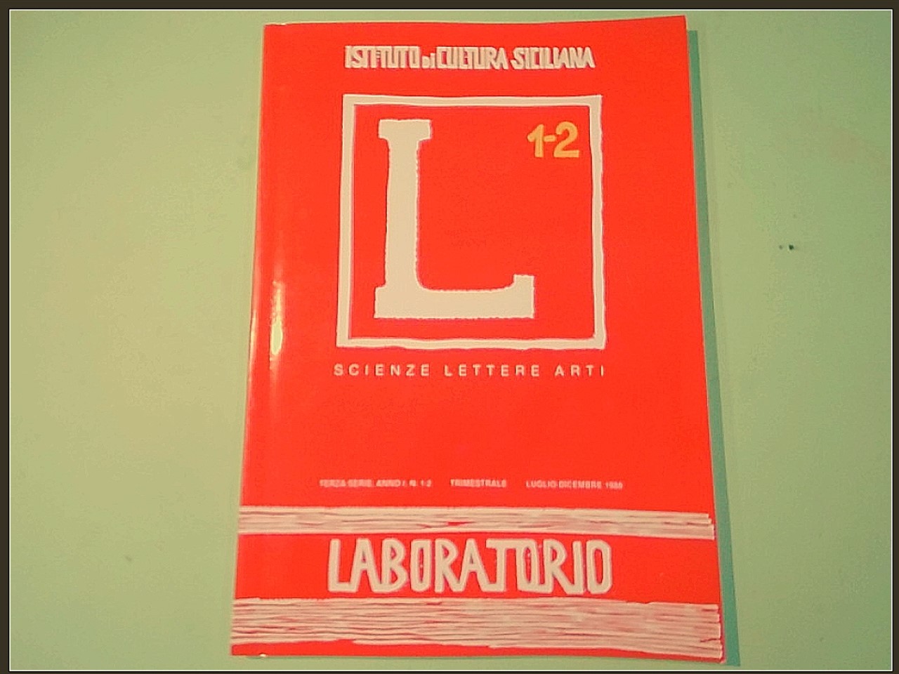 LABORATORIO LUGLIO DICEMBRE 1986 N. 1 - 2