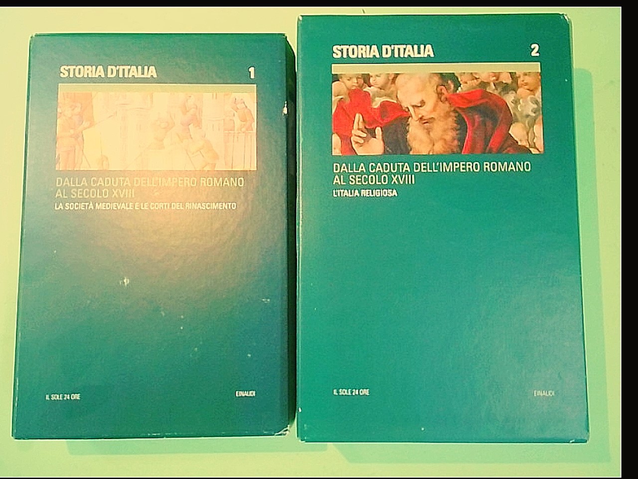 STORIA D'ITALIA DALLA CADUTA DELL'IMPERO ROMANO AL SECOLO XVIII 2 VOLL