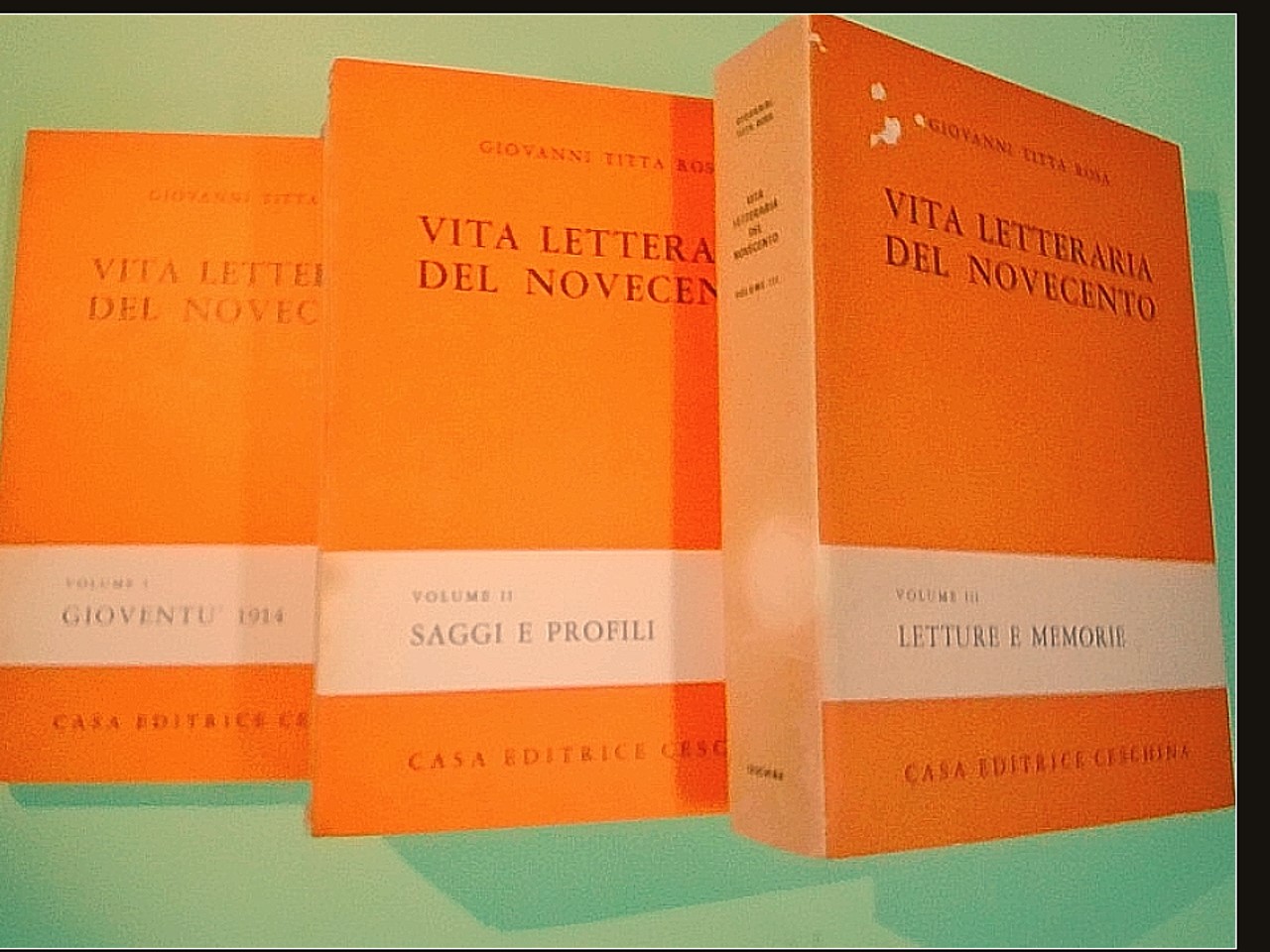 VITA LETTERARIA DEL NOVECENTO