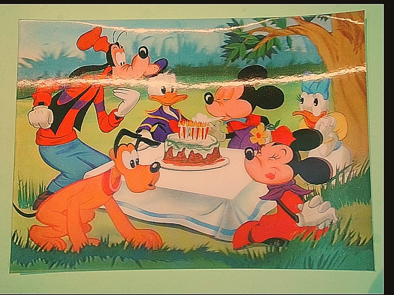 CARTOLINA LENTICOLARE DISNEY COMPLEANNO