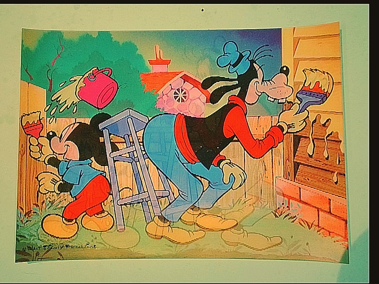 CARTOLINA LENTICOLARE DISNEY TOPOLINO PIPPO