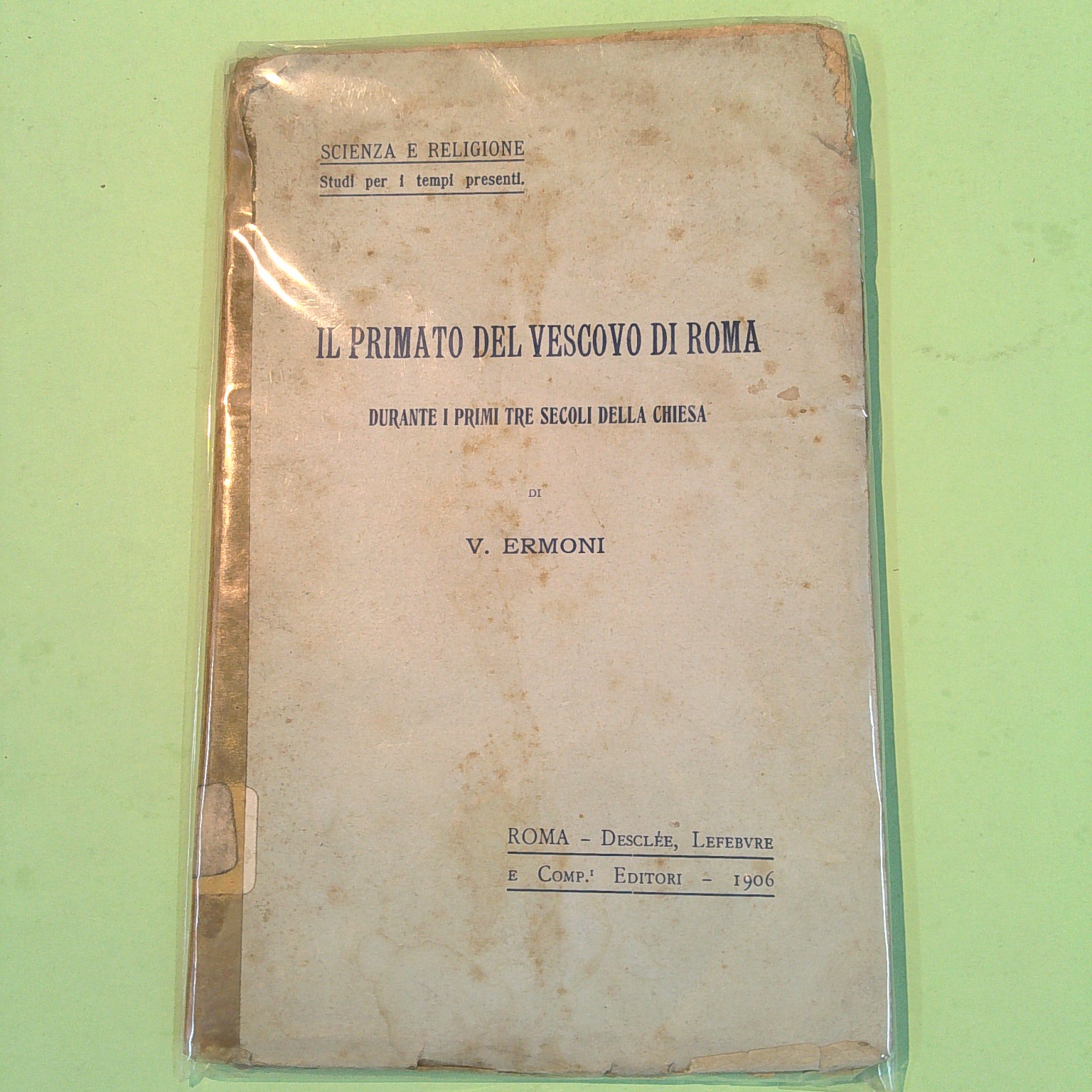 IL PRIMATO DEL VESCOVO DI ROMA