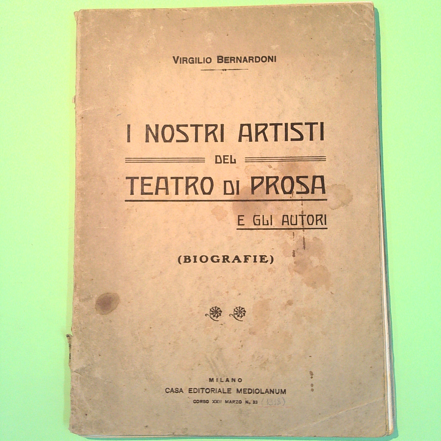 I NOSTRI ARTISTI DEL TEATRO DI PROSA
