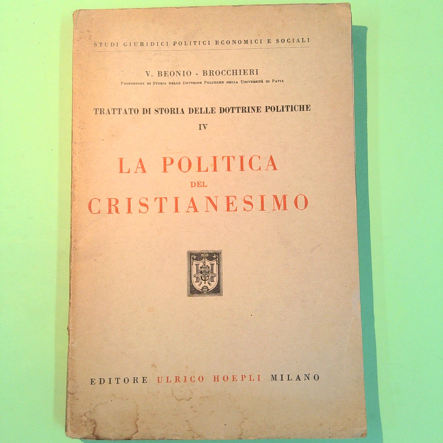 LA POLITICA DEL CRISTIANESIMO