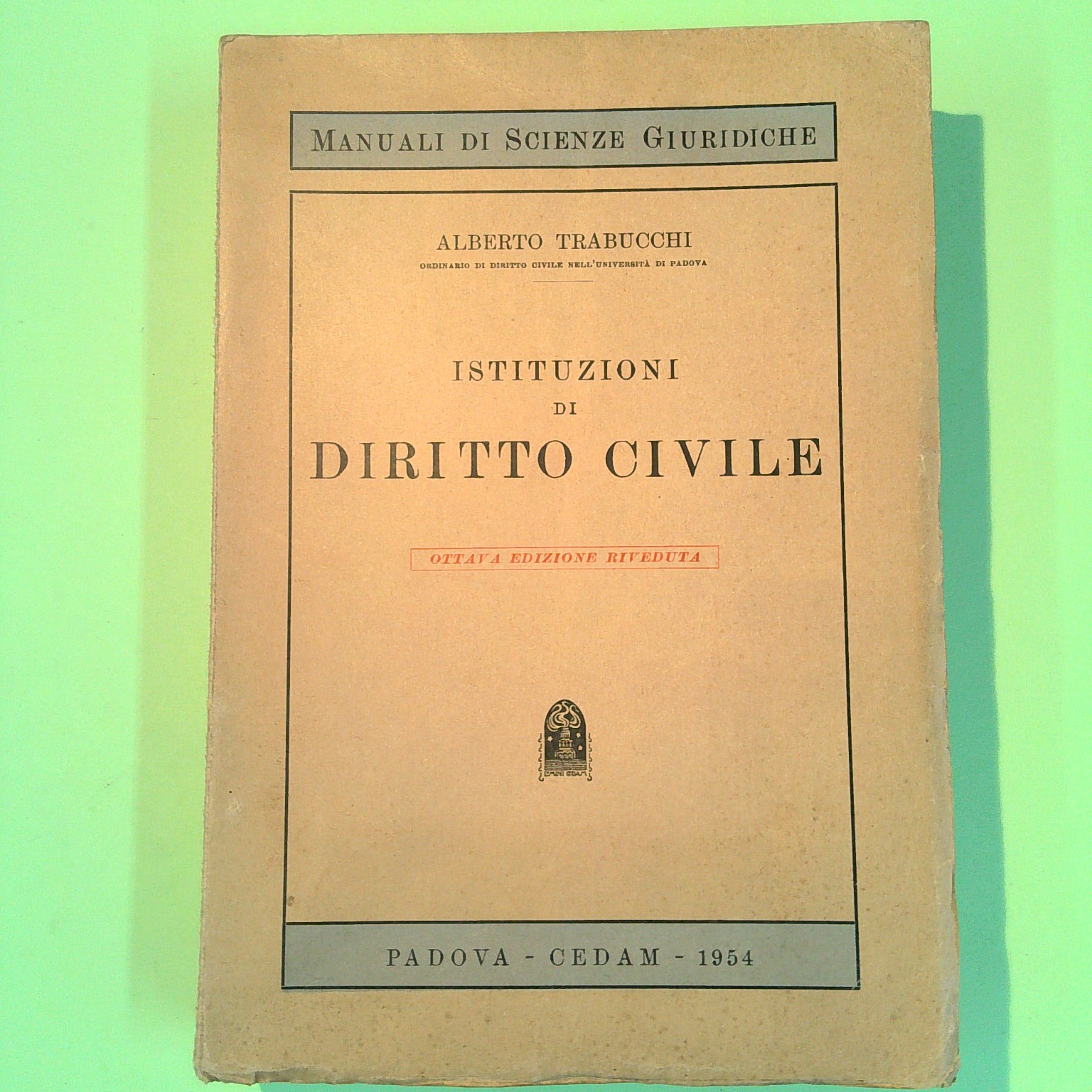 ISTITUZIONI DI DIRITTO CIVILE