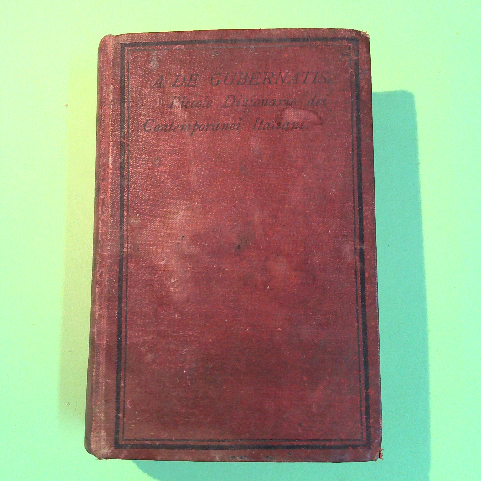 PICCOLO DIZIONARIO DEI CONTEMPORANEI ITALIANI