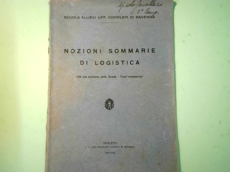 NOZIONI SOMMARIE DI LOGISTICA