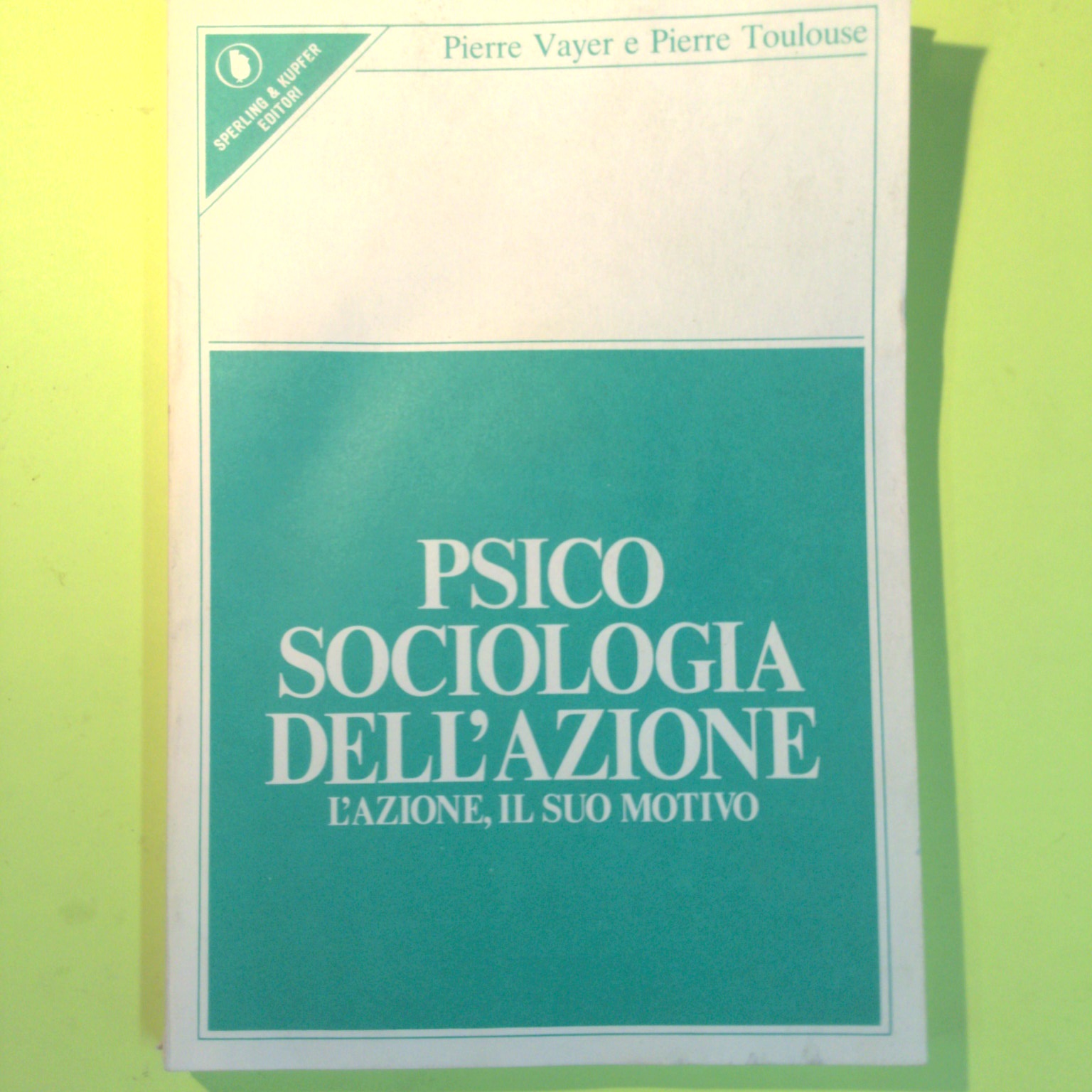 PSICOSOCIOLOGIA DELL'AZIONE