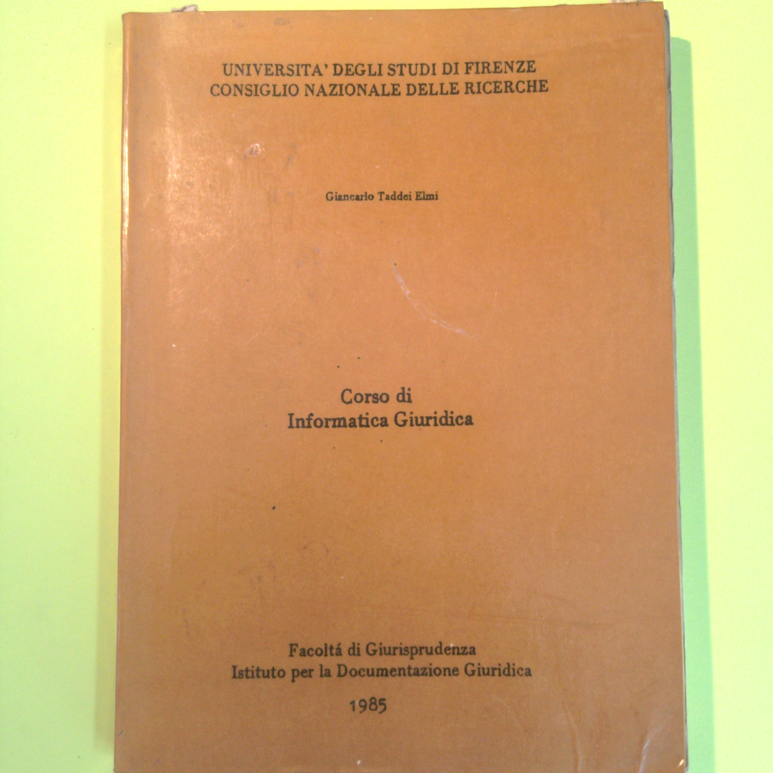 CORSO DI INFORMATICA GIURIDICA