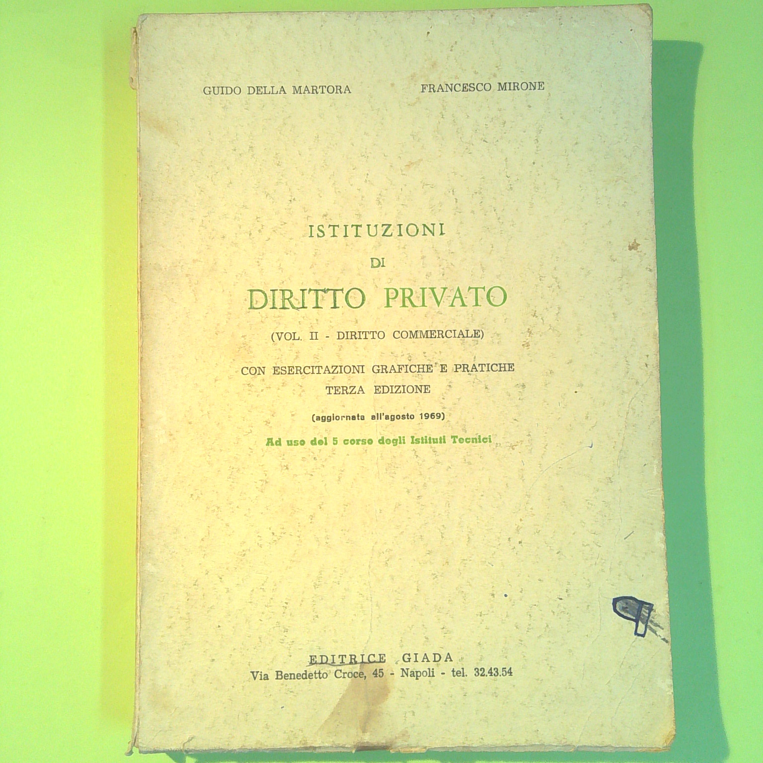 ISTITUZIONI DI DIRITTO PRIVATO VOL II DIRITTO COMMERCIALE