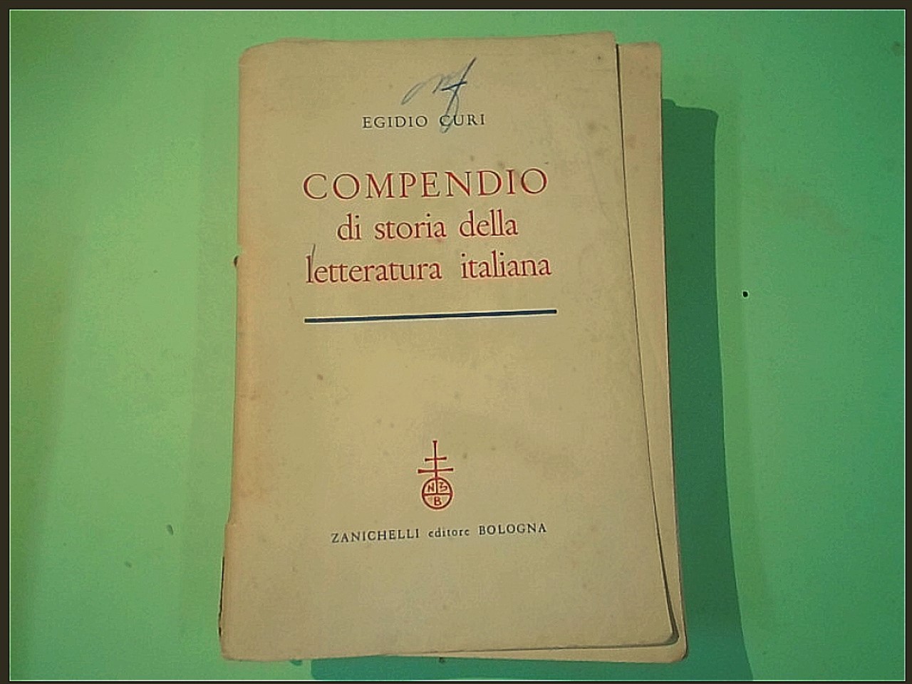 COMPENDIO DI STORIA DELLA LETTERATURA ITALIANA