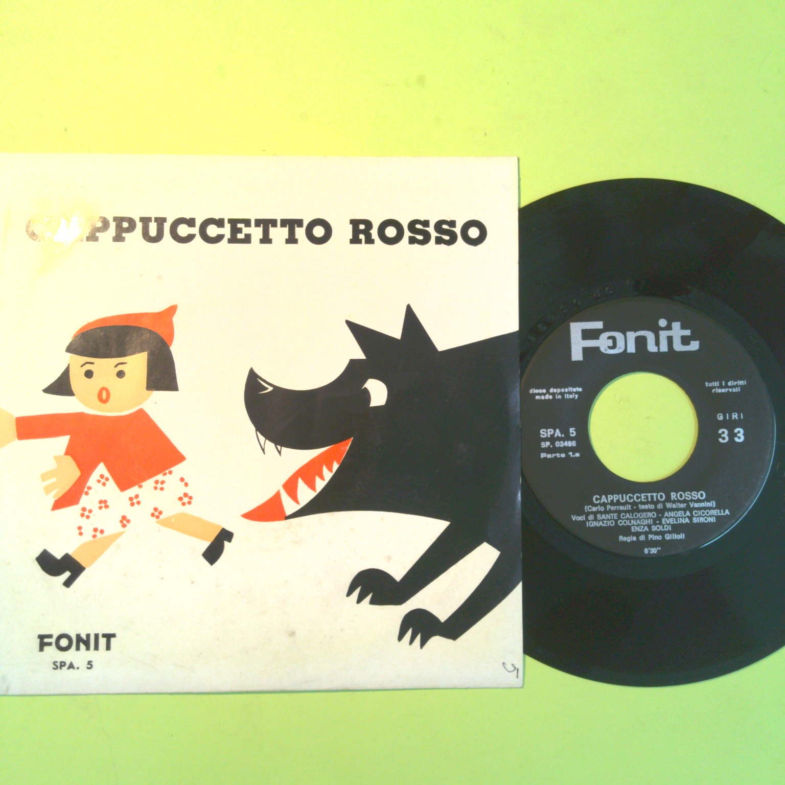 CAPPUCCETTO ROSSO DISCO 33 GIRI FONIT SPA 5 - immagine 2