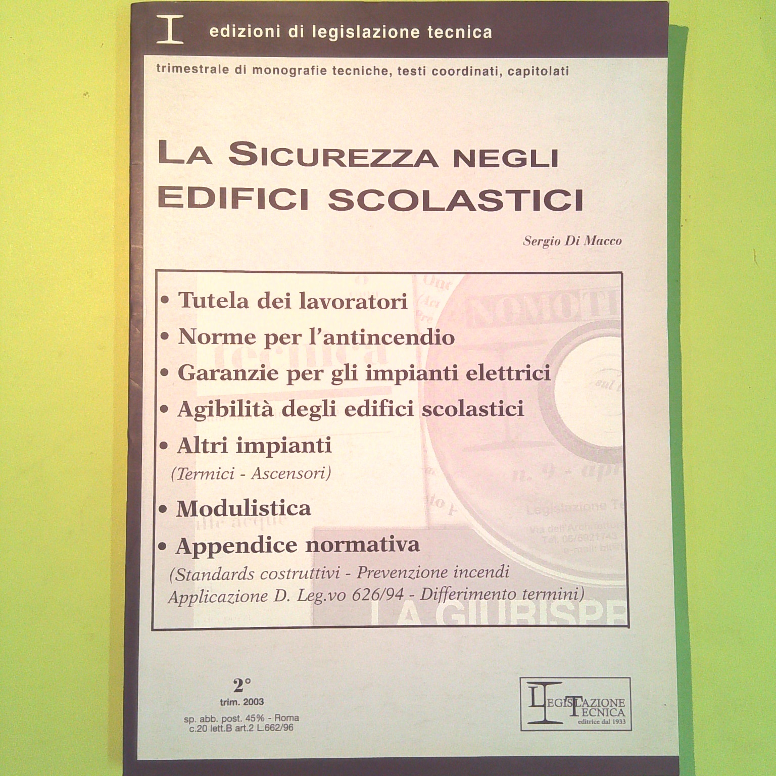 LA SICUREZZA NEGLI EDIFICI SCOLASTICI