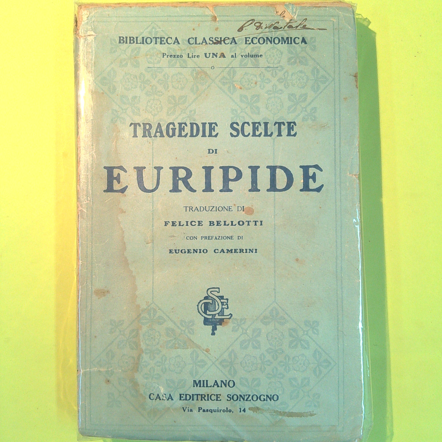 TRAGEDIE SCELTE DI EURIPIDE