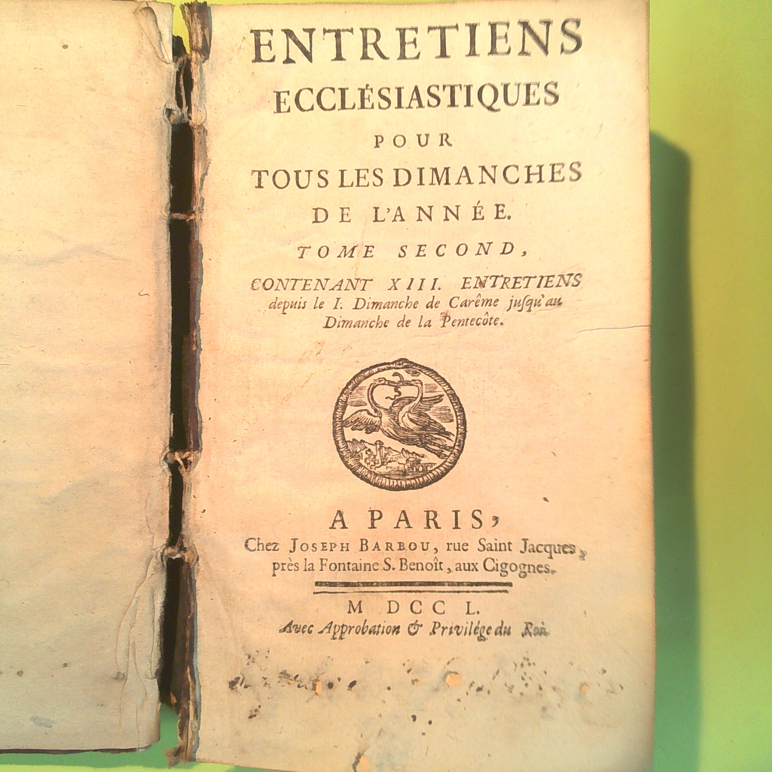 ENTRETIENS ECCLESIASTIQUES TOME II - immagine 2