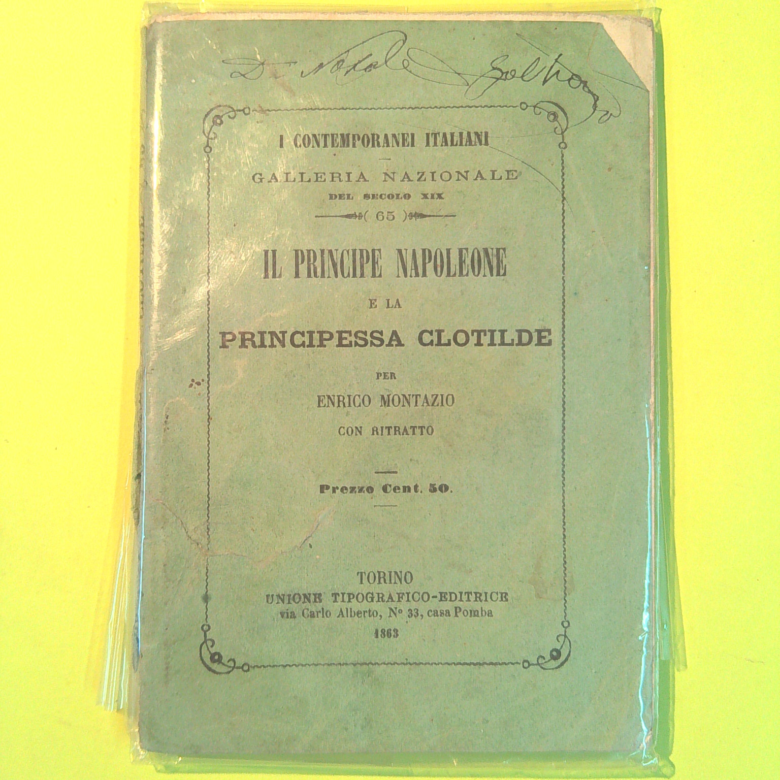 IL PRINCIPE NAPOLEONE E LA PRINCIPESSA CLOTILDE