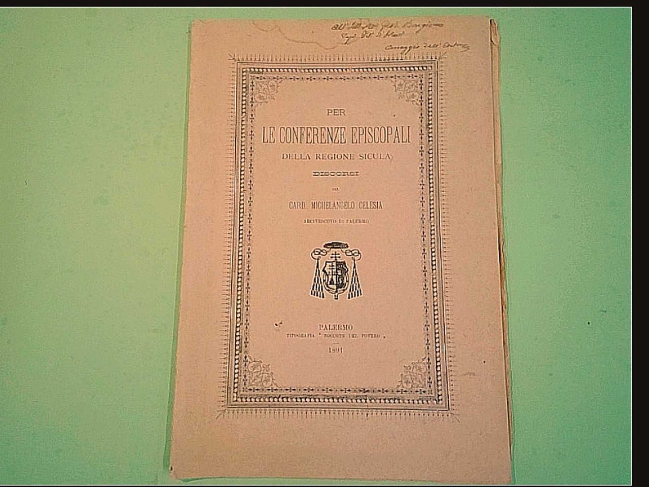 PER LE CONFERENZE EPISCOPALI DELLA REGIONE SICULA