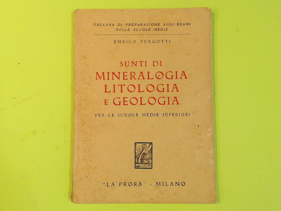 SUNTI DI MINERALOGIA LITOLOGIA E GEOLOGIA