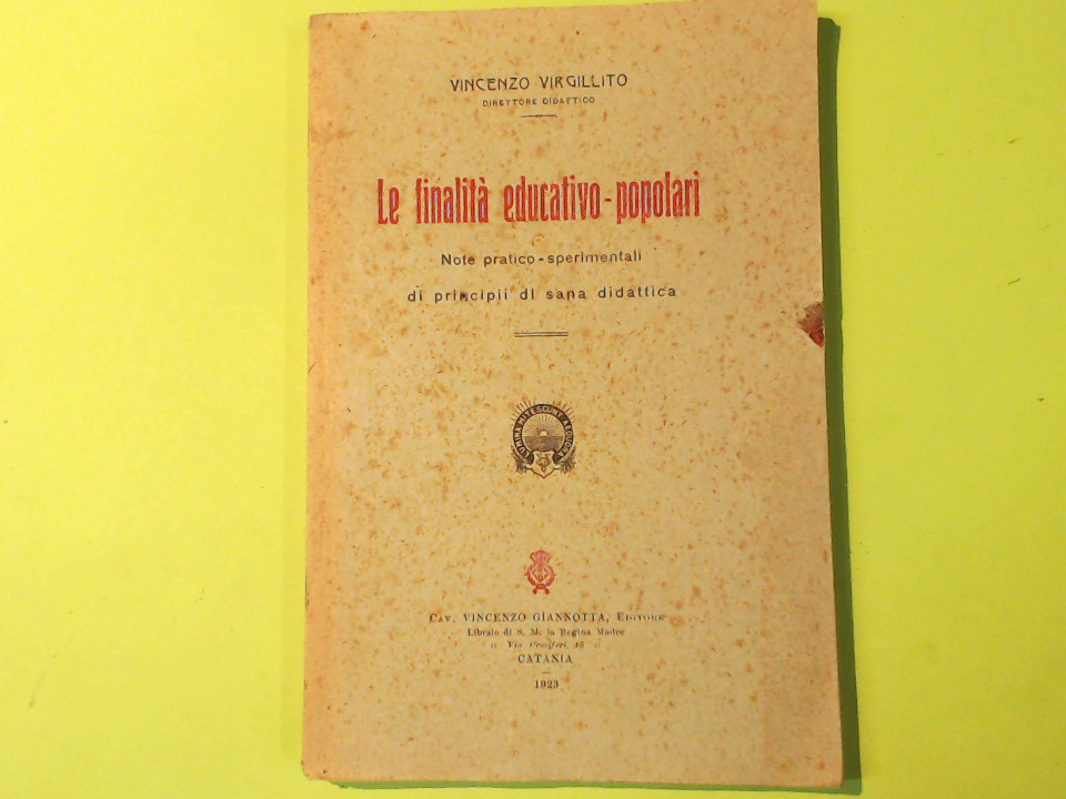 LE FINALITA' EDUCATIVO POPOLARI