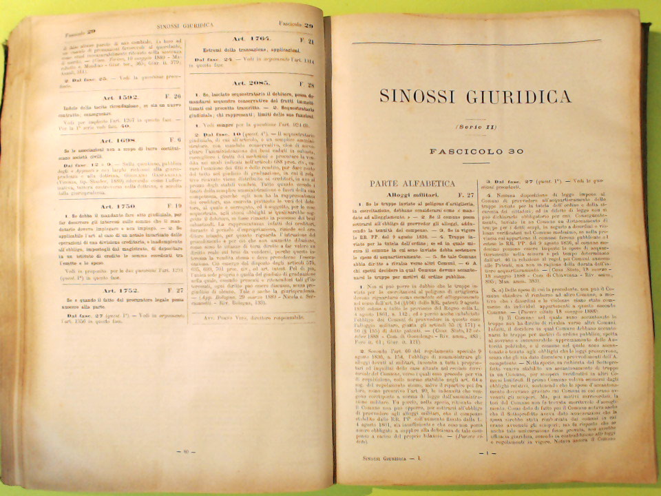 SINOSSI GIURIDICA SERIE II FASC 25 A 36 - immagine 5