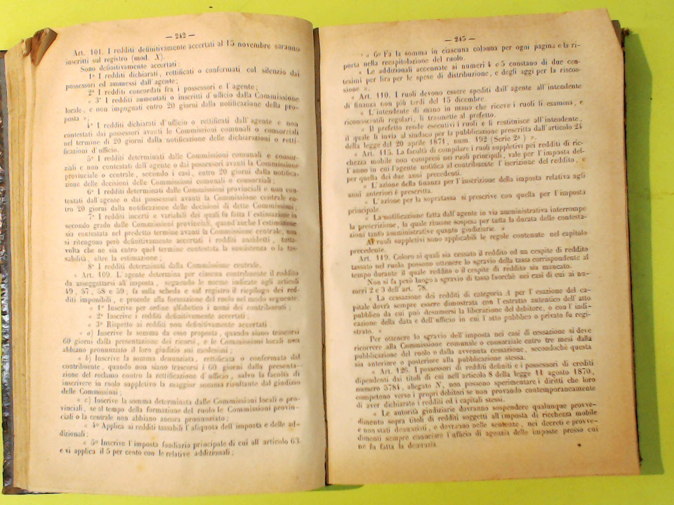 COLLEZIONE DELLE LEGGI ED ATTI DEL GOVERNO DEL REGNO D'ITALIA 1874 - immagine 2