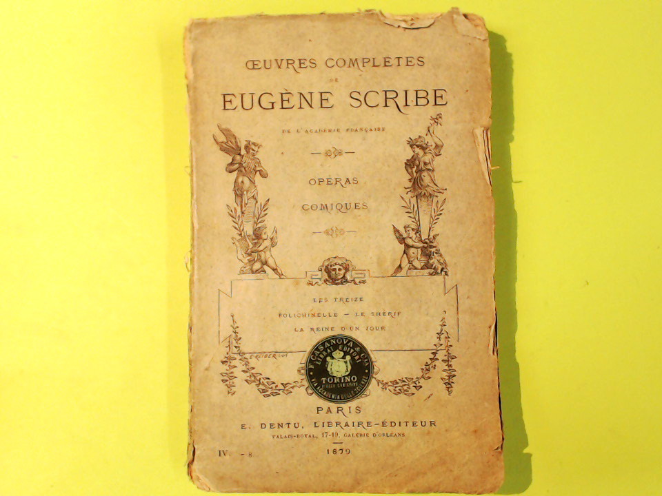 EUGENE SCRIBE OPERAS COMIQUES