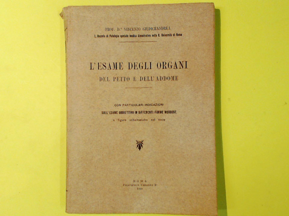 L'ESAME DEGLI ORGANI DEL PETTO E DELL'ADDOME