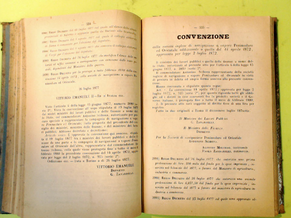 COLLEZIONE DELLE LEGGI ED ATTI DEL GOVERNO DEL REGNO D'ITALIA 1877 - immagine 5
