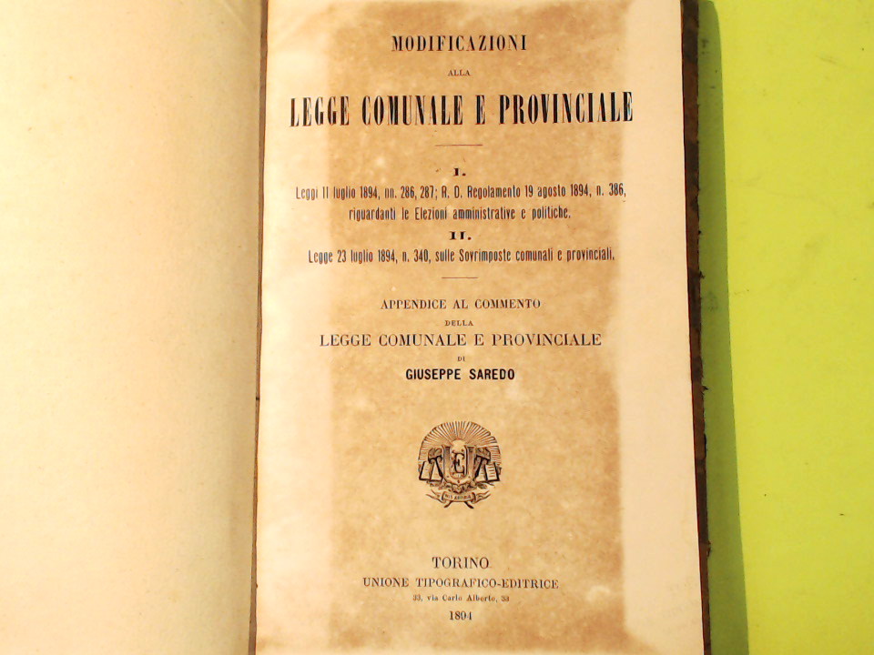 MODIFICAZIONI LEGGE COMUNALE E PROVINCIALE - immagine 2