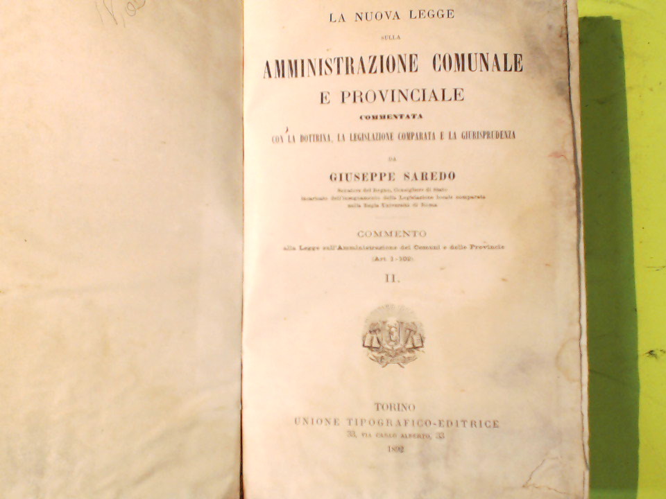 LA NUOVA LEGGE AMMINISTRAZIONE COMUNALE E PROVINCIALE VOL II - immagine 5