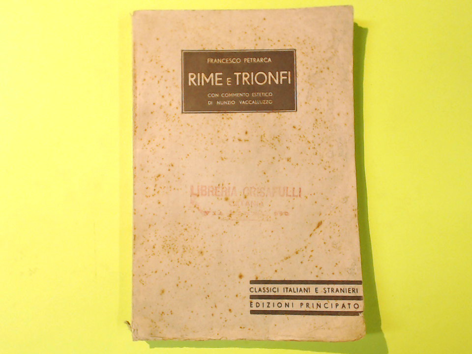 RIME E TRIONFI