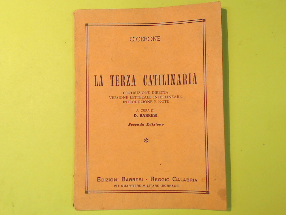 LA TERZA CATILINARIA