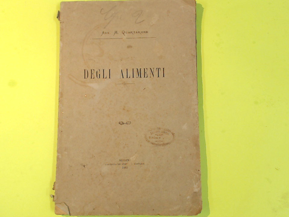 DEGLI ALIMENTI