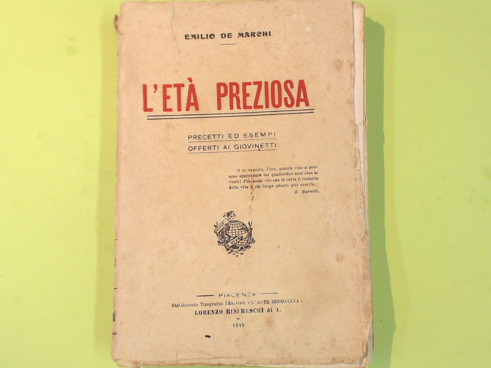 L'ETA' PREZIOSA