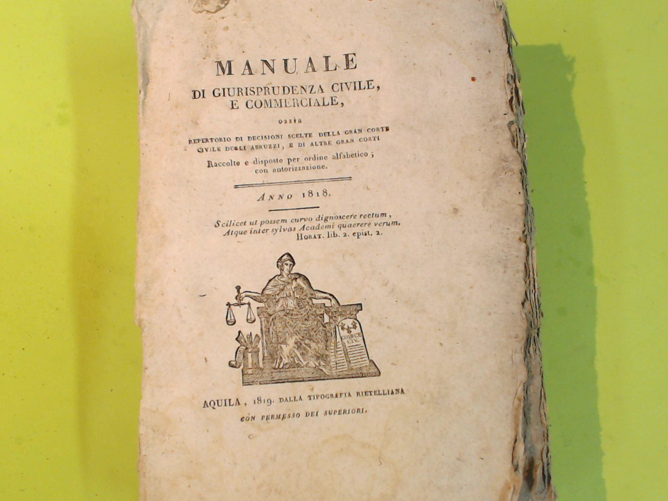 MANUALE DI GIURISPRUDENZA CIVILE E COMMERCIALE