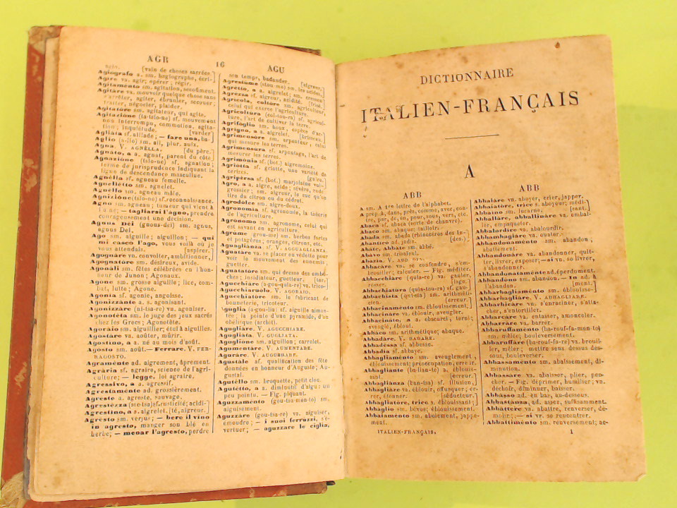 NOUVEAU DICTIONNAIRE ITALIEN FRANCAIS ET FRANCAIS ITALIEN - immagine 6