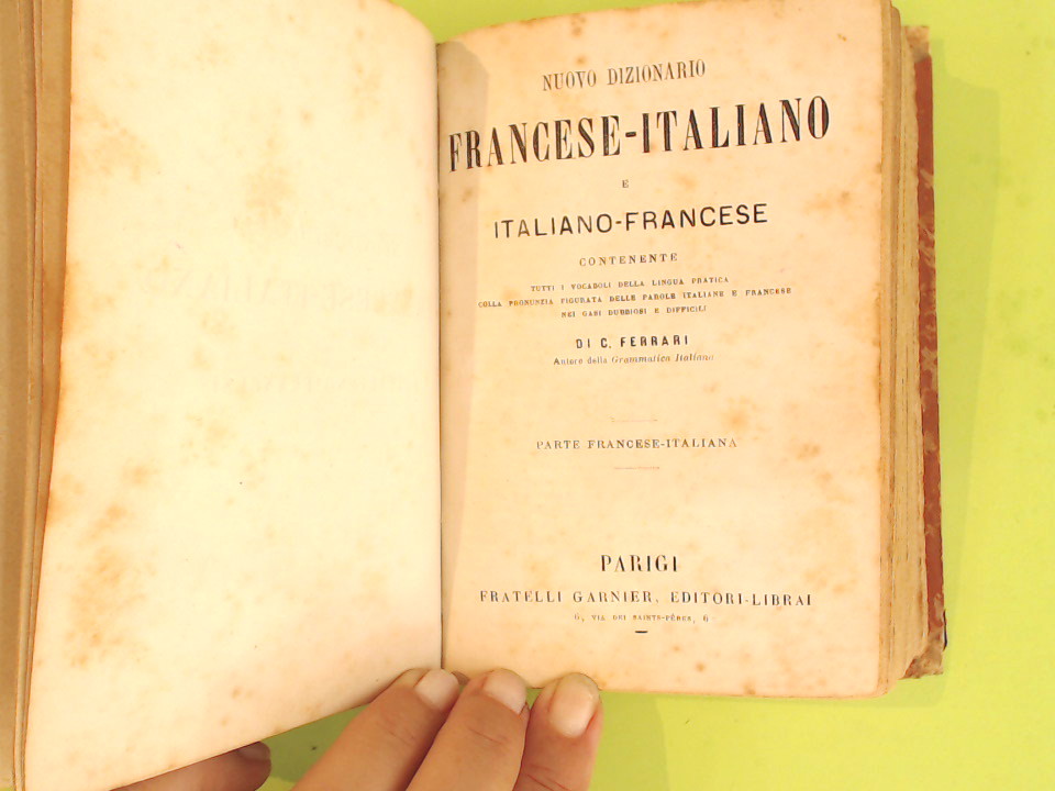 NOUVEAU DICTIONNAIRE ITALIEN FRANCAIS ET FRANCAIS ITALIEN - immagine 4