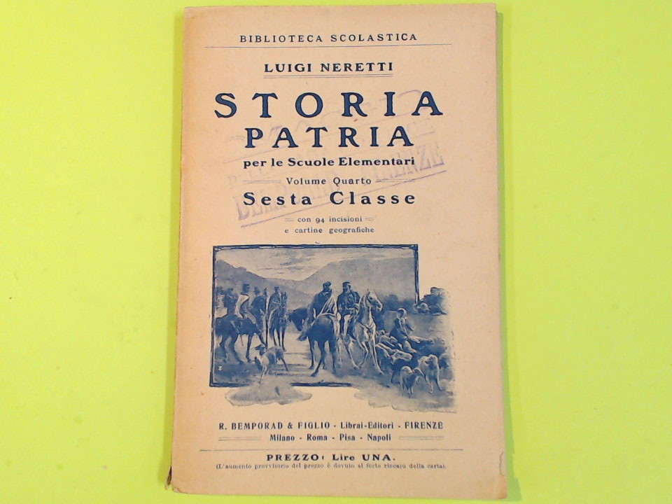 STORIA PATRIA VOL IV SESTA CLASSE