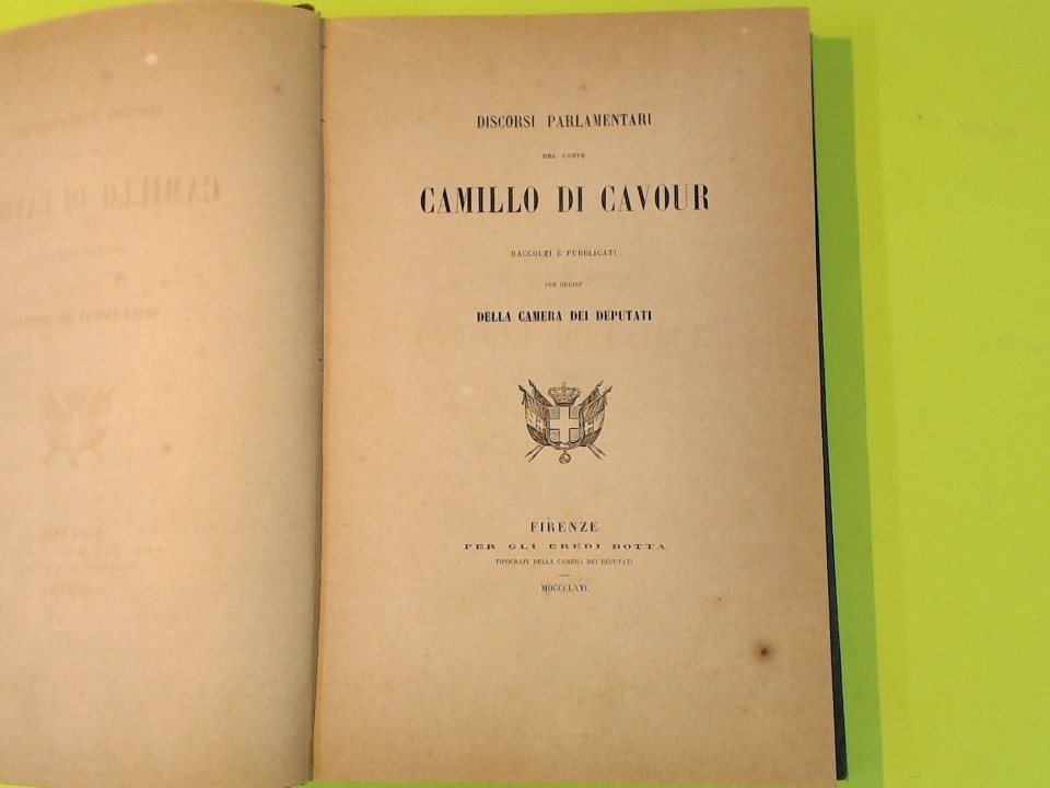 DISCORSI PARLAMENTARI DEL CONTE CAMILLO DI CAVOUR VOL V - immagine 2