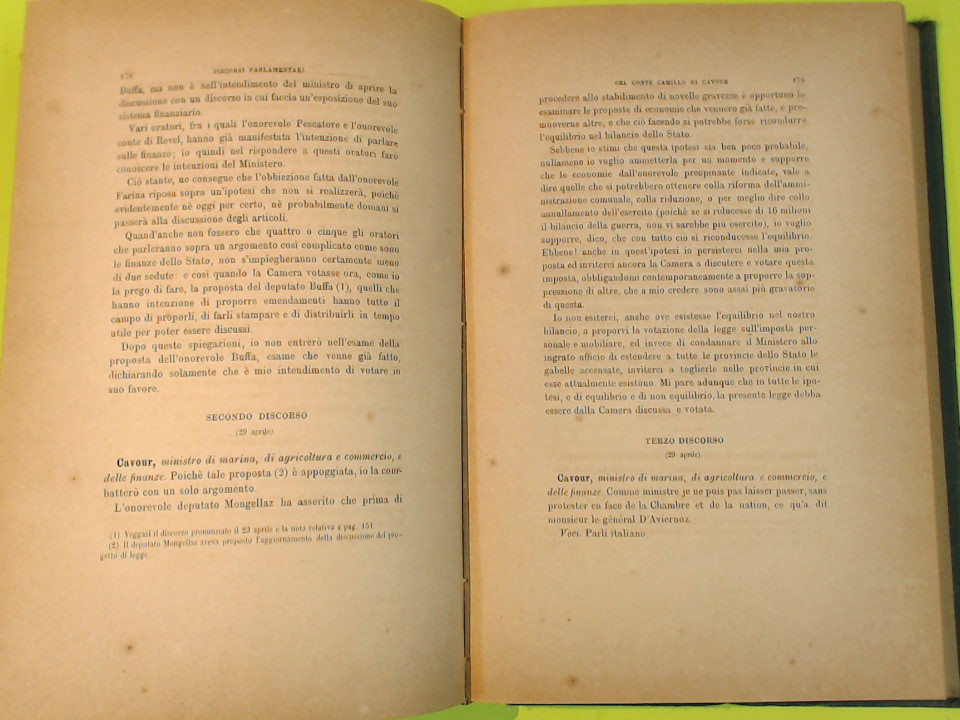 DISCORSI PARLAMENTARI DEL CONTE CAMILLO DI CAVOUR VOL V - immagine 5