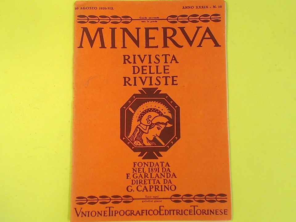 MINERVA AGOSTO 1929 N. 16