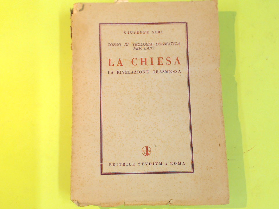 LA CHIESA LA RIVELAZIONE TRASMESSA