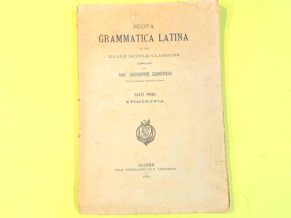 NUOVA GRAMMATICA LATINA - Libreria degli Studi