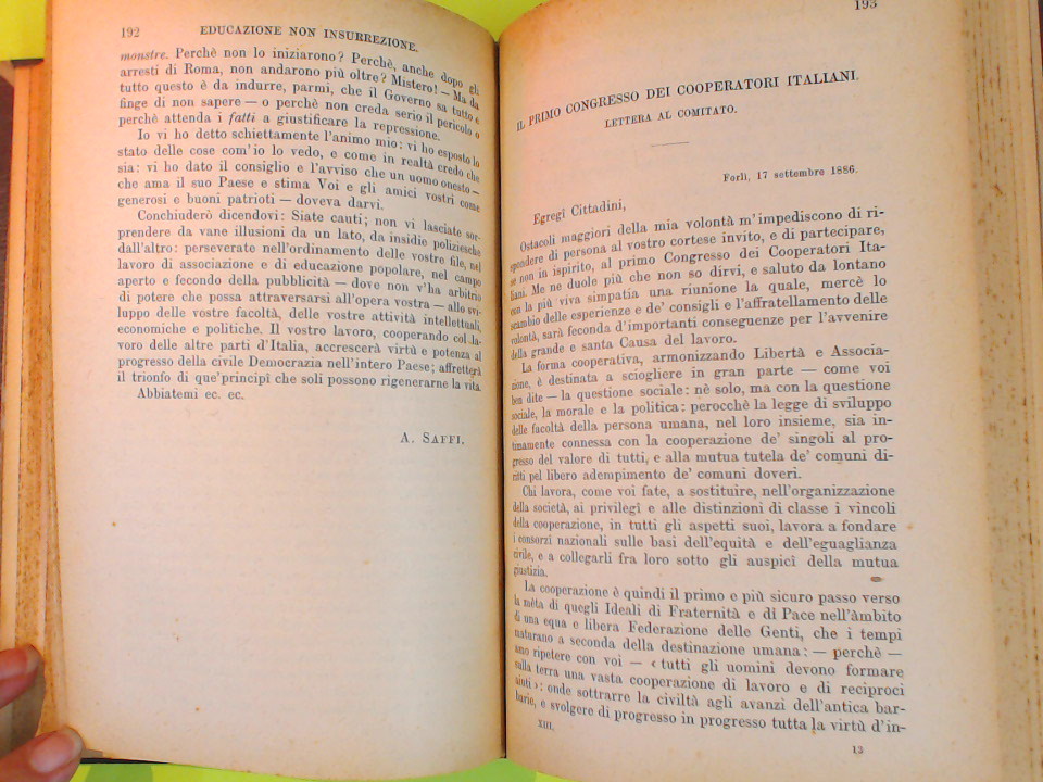 RICORDI E SCRITTI DI AURELIO SAFFI VOL XIII - immagine 4