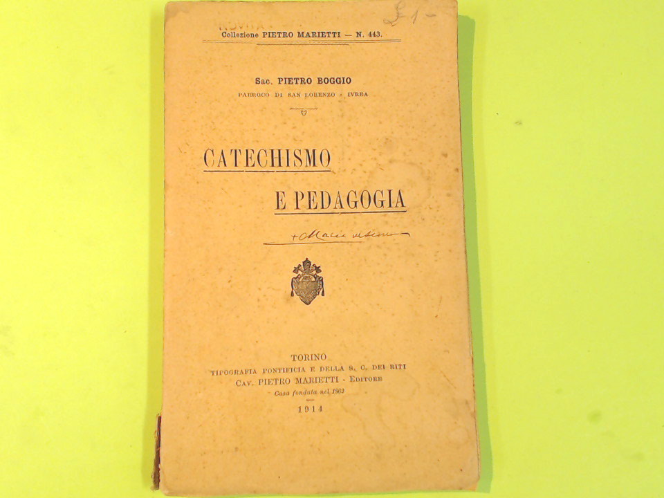 CATECHISMO E PEDAGOGIA